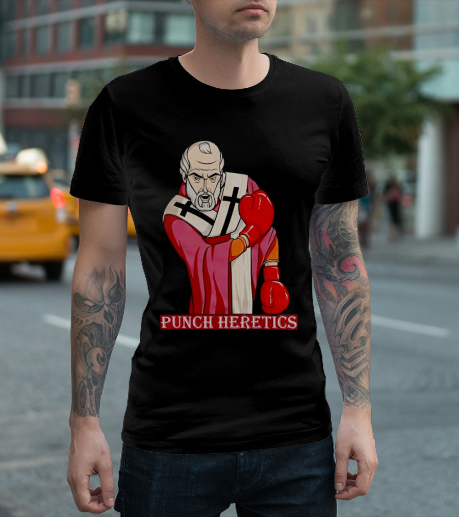 Punch Heretics Boxing Bishop Iconic T-Shirt