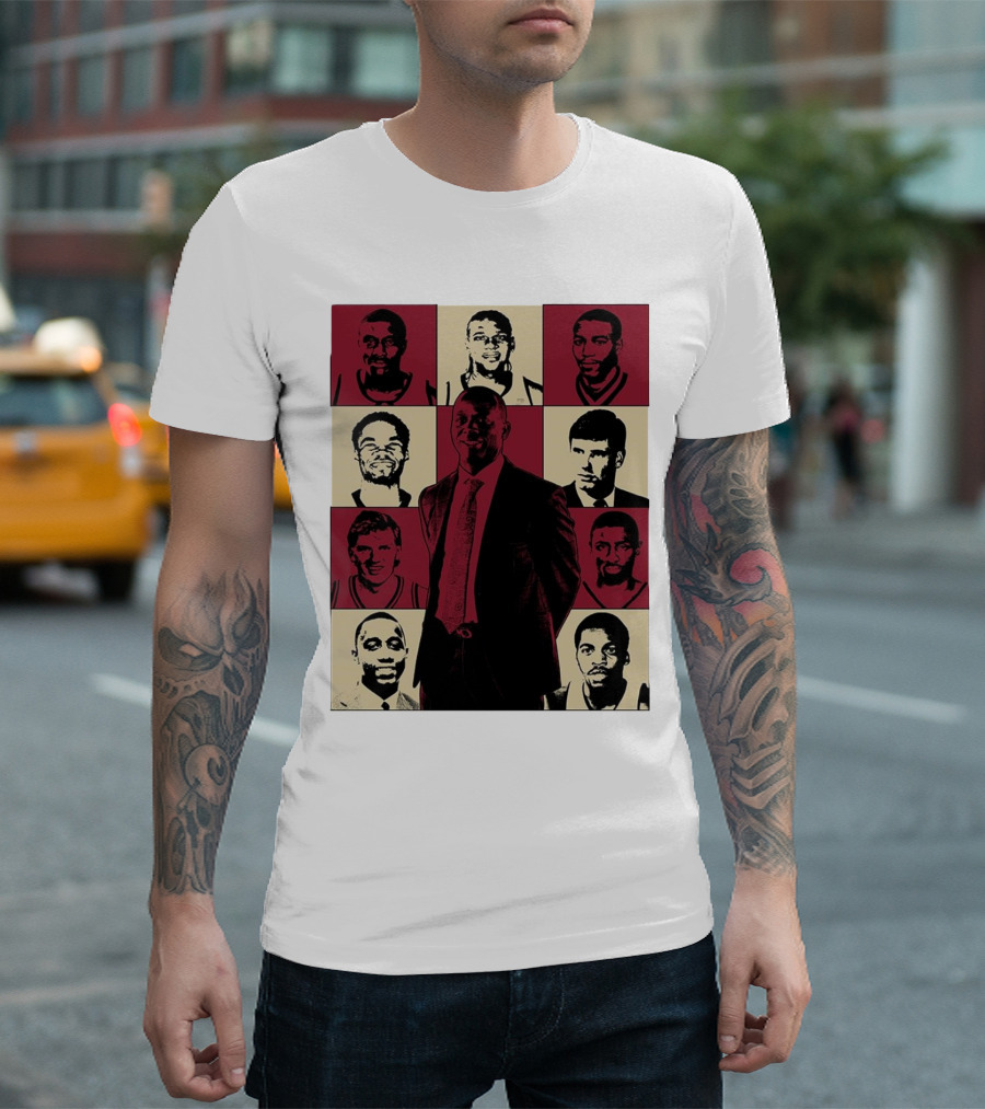 Boston College Basketball the Eras Tour Historic Players Collage T-Shirt