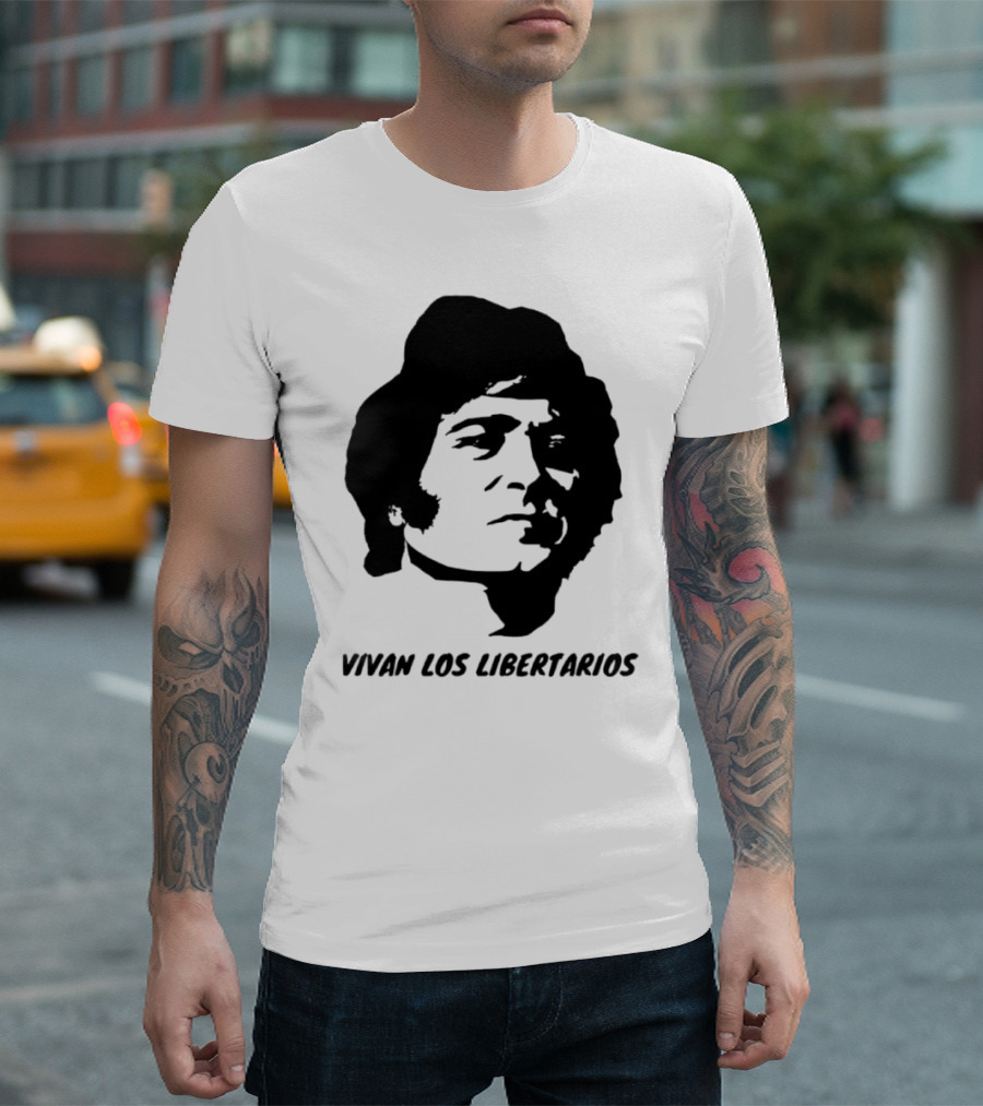 Javier Milei Vivan Los Libertarios Argentina Libertarian Movement T-Shirt