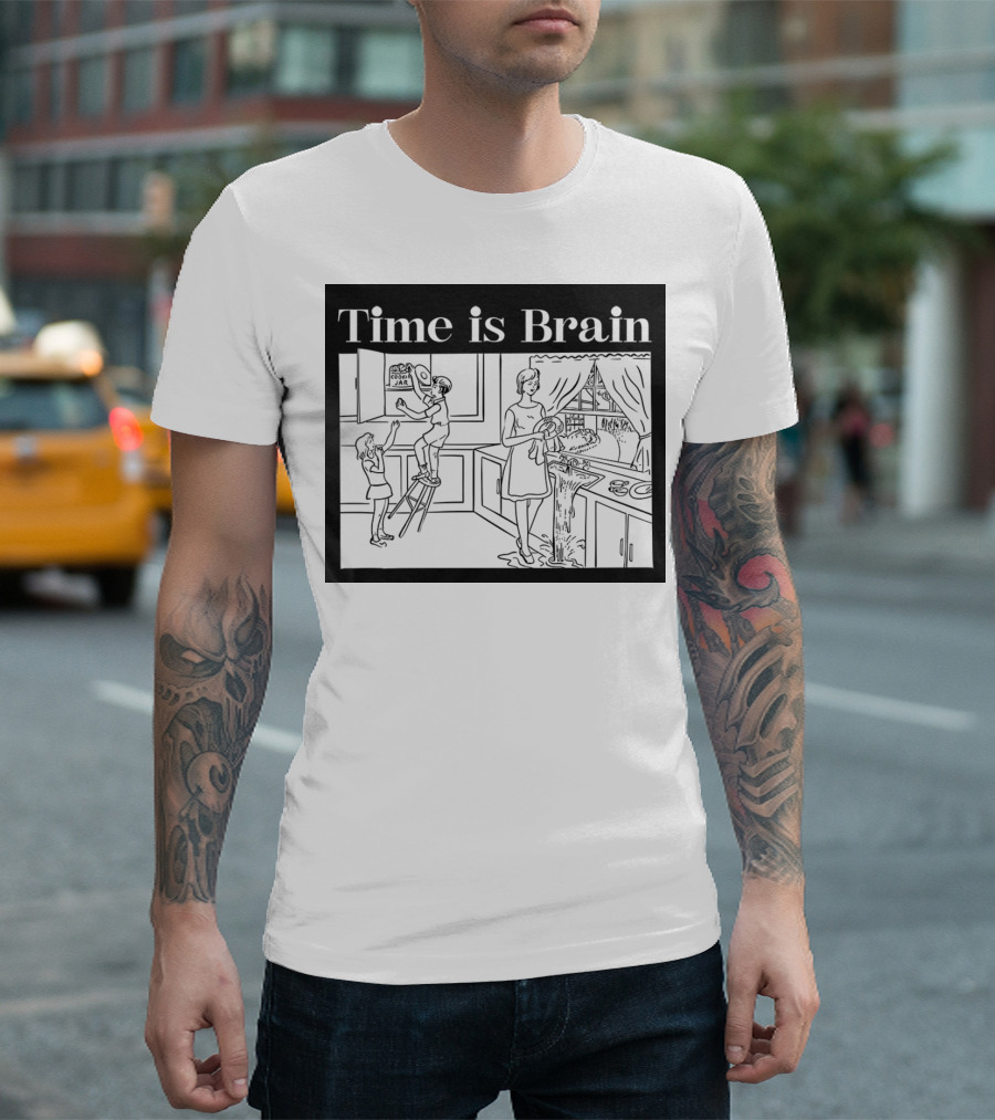 Time Is Brain Kitchen Scene Classic T-Shirt