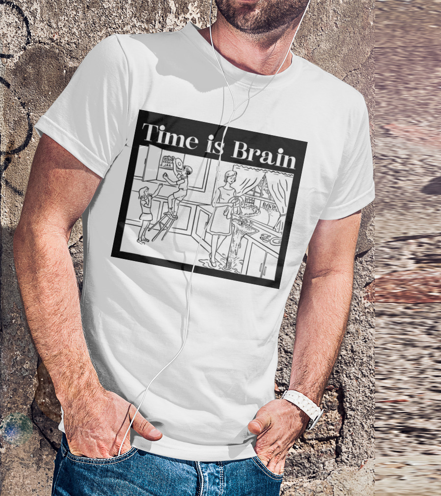 Time Is Brain Kitchen Scene Classic T-Shirt