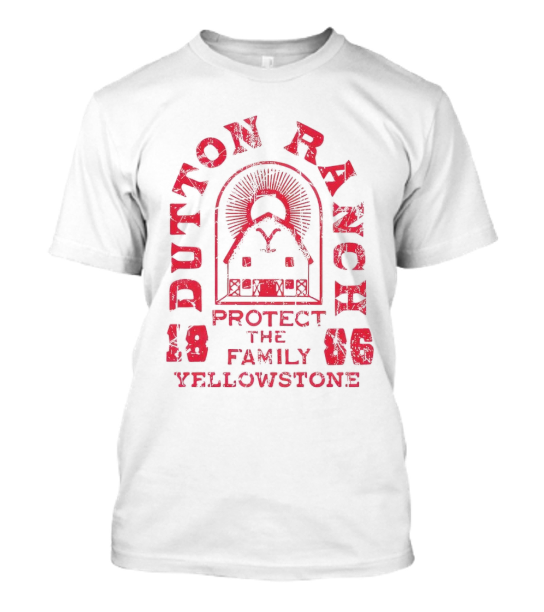 Yellowstone Dutton Ranch Protect The Family 1886 T-Shirt