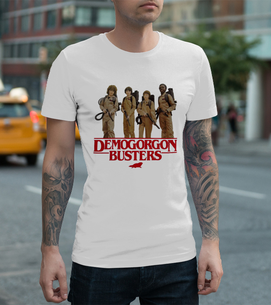 Cleveland Browns Stranger Things Demogorgon Busters Ghostbusters T-Shirt