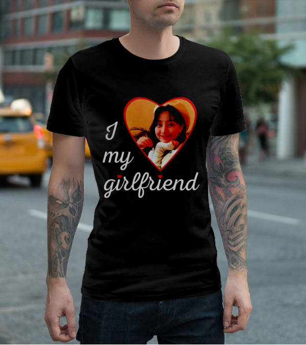 I Love My Girlfriend Jihyo Heart Photo T-Shirt