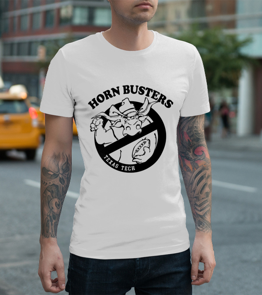 Texas Tech Red Raiders Horn Busters Football Mascot T-Shirt