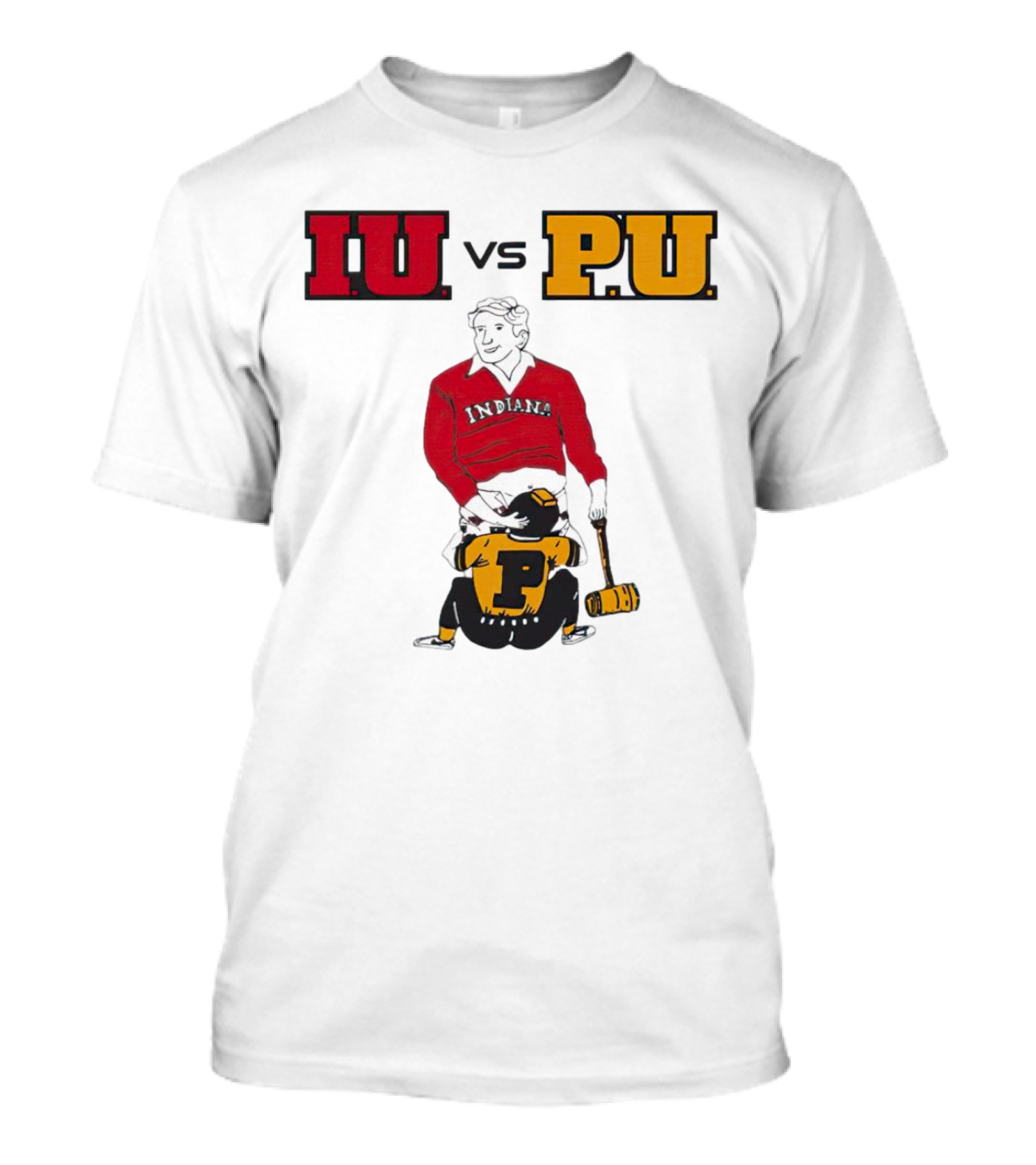 IU Vs PU Indiana Adults Joke Rivalry T-Shirt