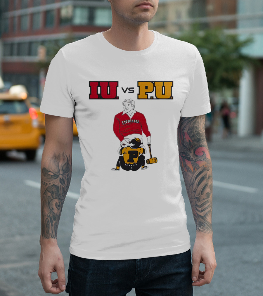 IU Vs PU Indiana Adults Joke Rivalry T-Shirt