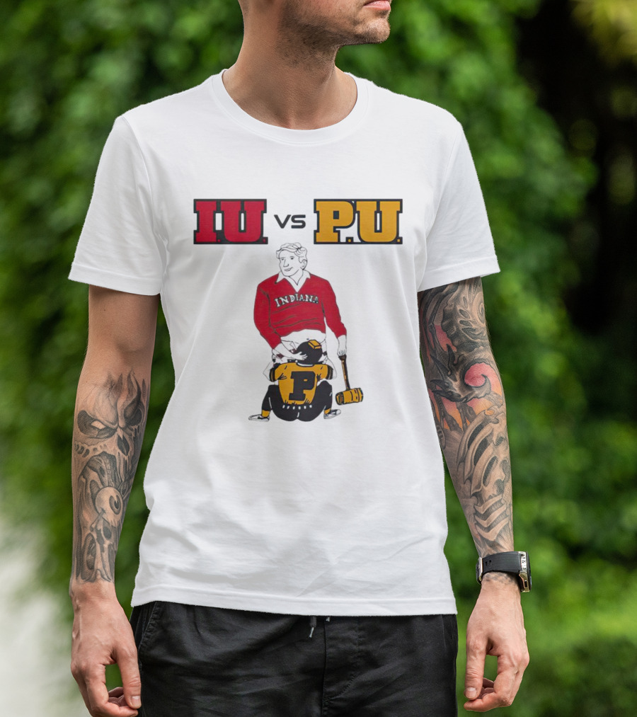 IU Vs PU Indiana Adults Joke Rivalry T-Shirt