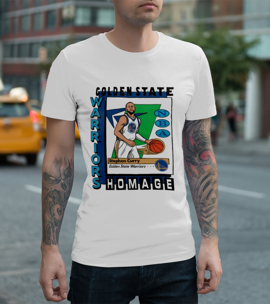 Golden State Warriors Stephen Curry NBA Homage T-Shirt