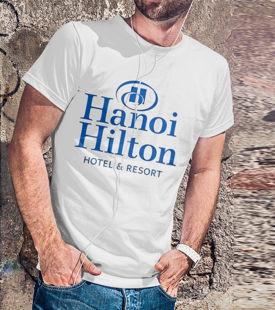 Hanoi Hilton Hotel And Resort Logo Emblem T-Shirt