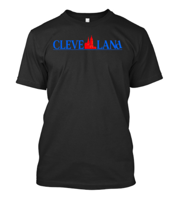 Cleveland Christmas City Skyline Holiday T-Shirt