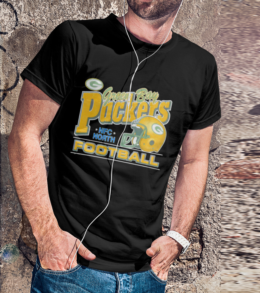 Green Bay Packers NFC North Football Helmet T-Shirt