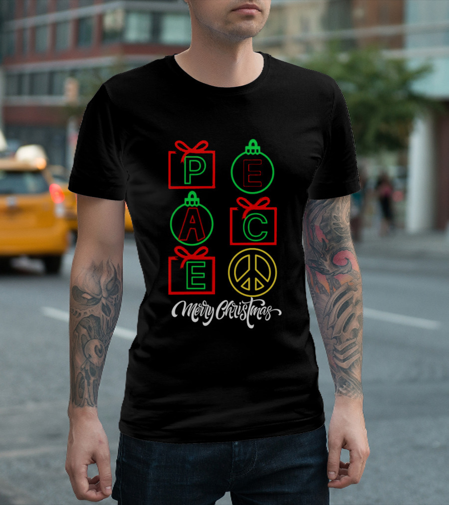 Peace Gift Ornaments Merry Christmas T-Shirt