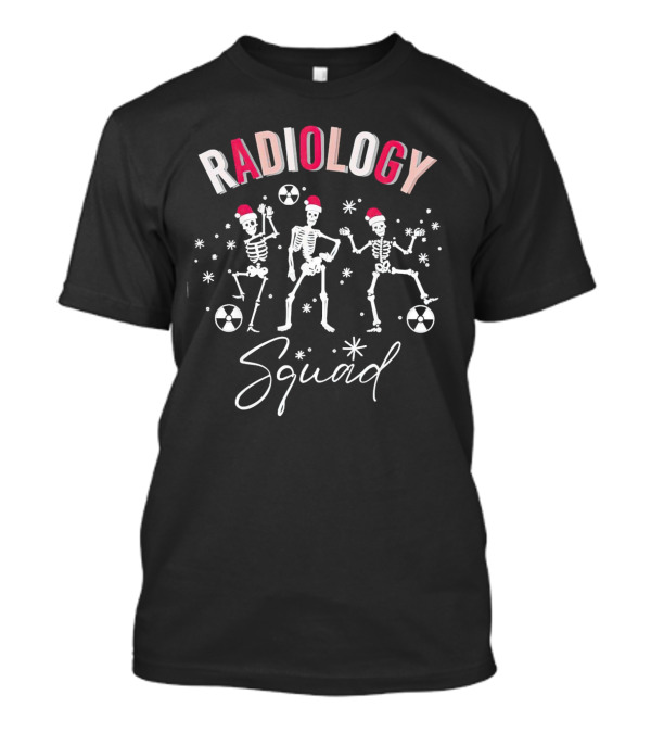 Radiology Squad Skeletons Christmas T-Shirt