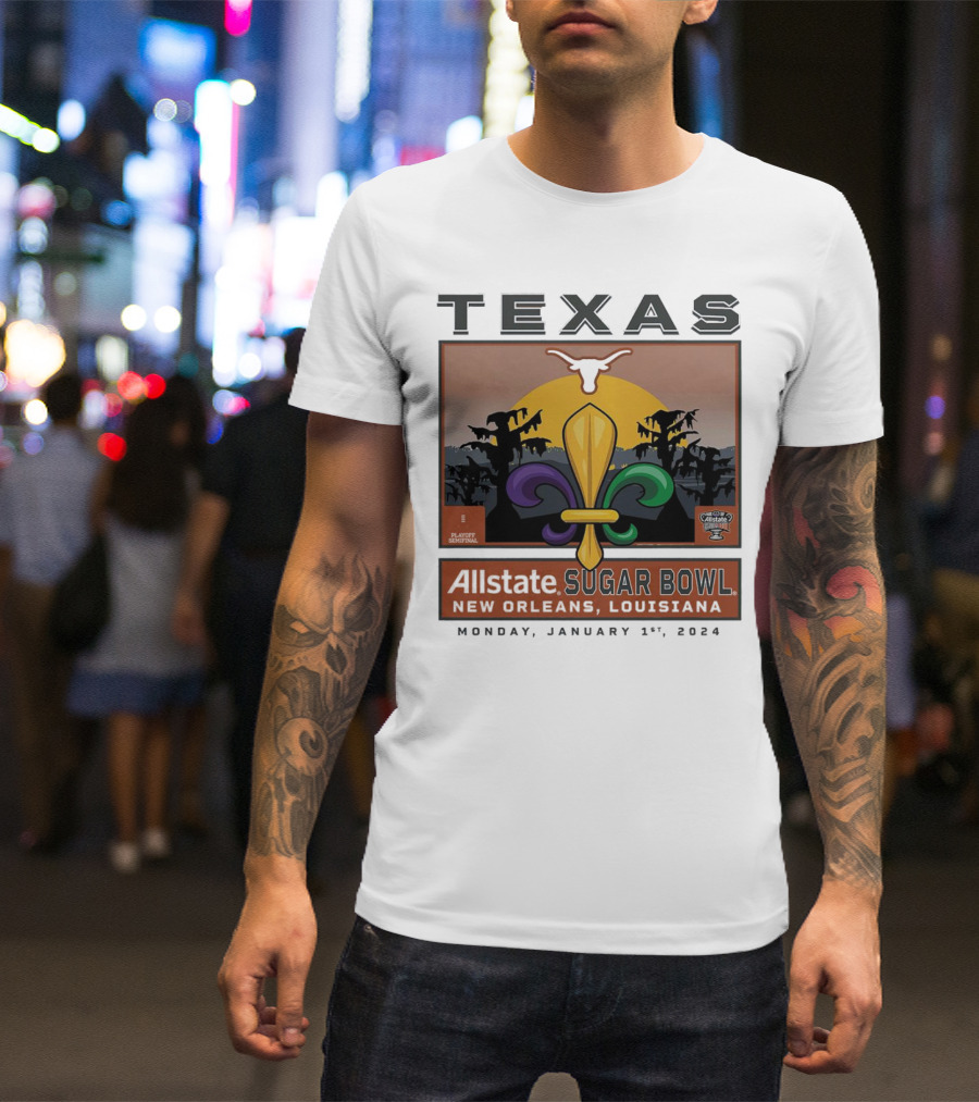 Texas Longhorns Allstate Sugar Bowl New Orleans January 1, T-Shirt
