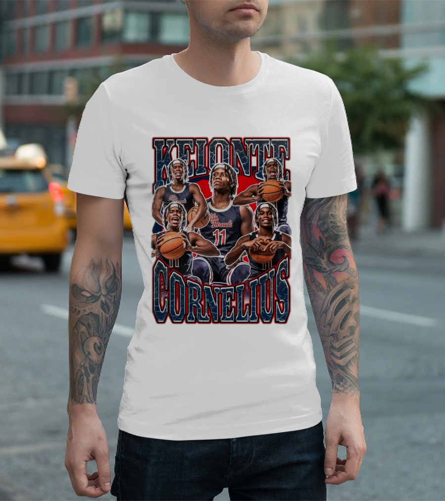Keionte Corneilus Basketball Star Action Collage T-Shirt