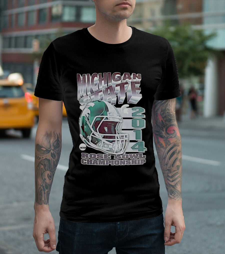 Michigan State Spartans NCAA Rose Bowl Championship 2014 T-Shirt