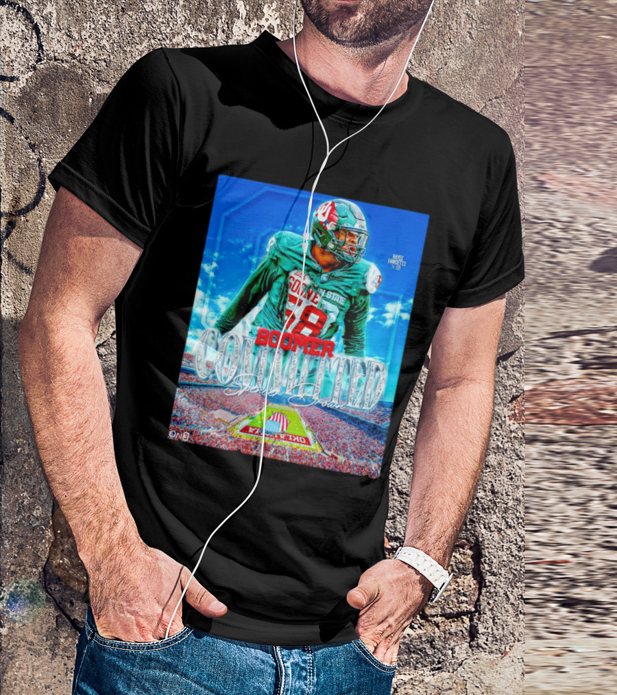 Spencer Brown Boomer Committed Oklahoma Sooners Football Stadium T-Shirt
