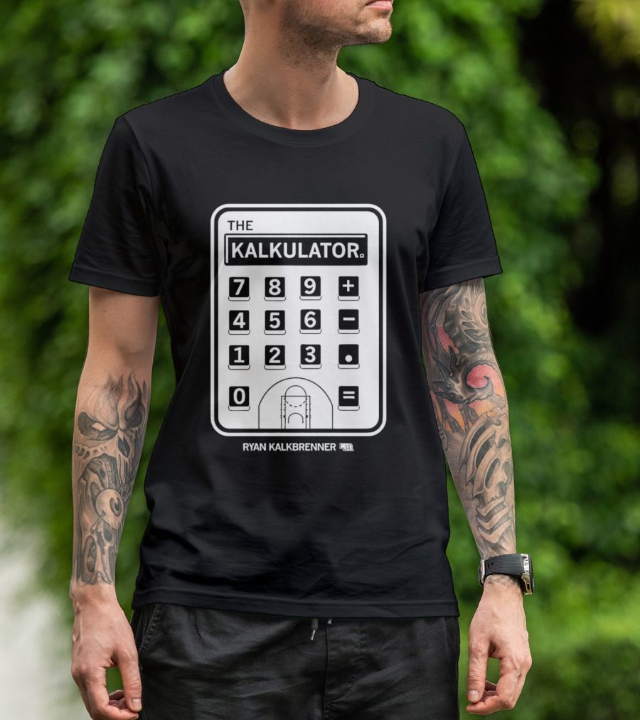 Ryan Kalkbrenner The Kalkulator Basketball Court Number 11 T-Shirt
