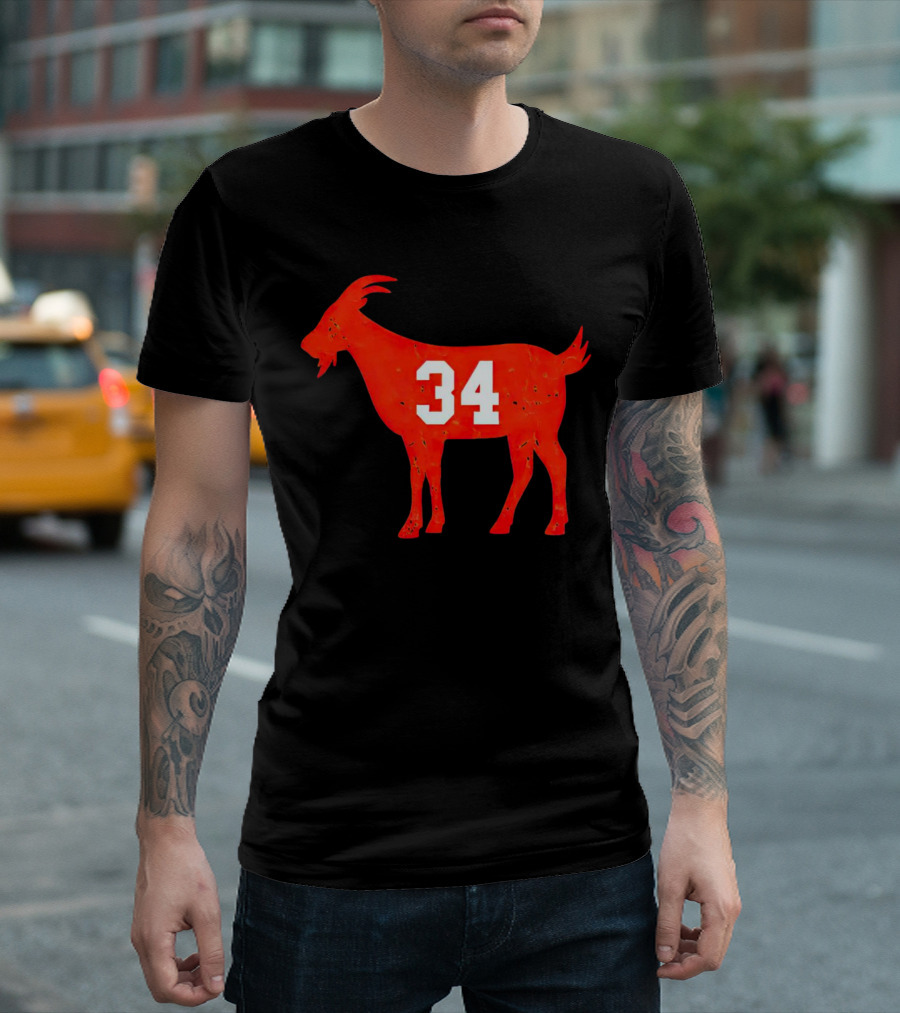 Walter Payton 34 Chicago Bears GOAT T-Shirt