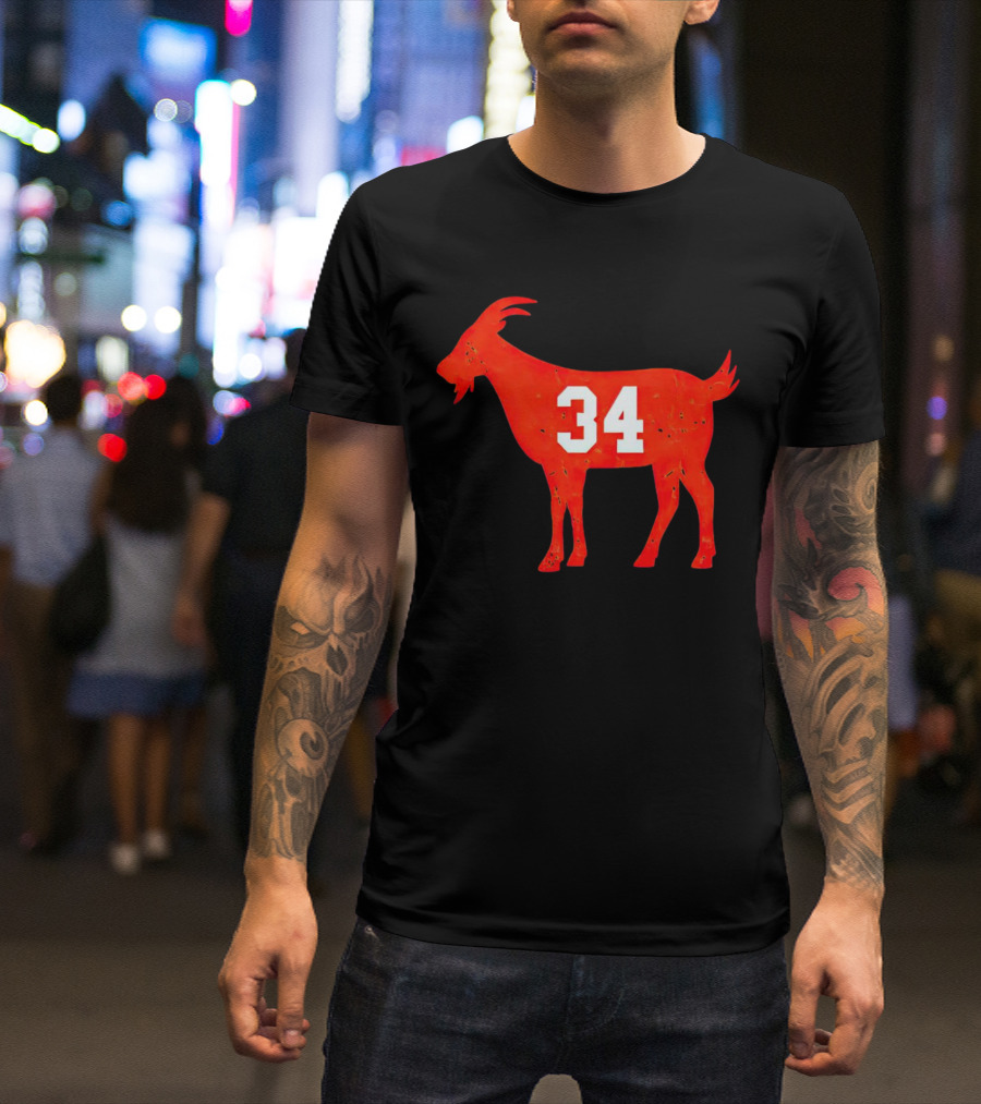 Walter Payton 34 Chicago Bears GOAT T-Shirt