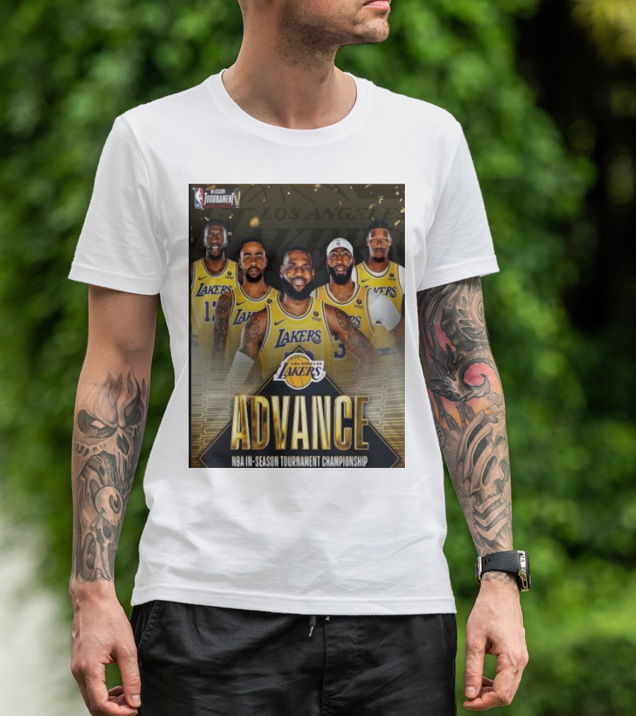 Los Angeles Lakers Advance NBA In-Season Tournament Championship T-Shirt