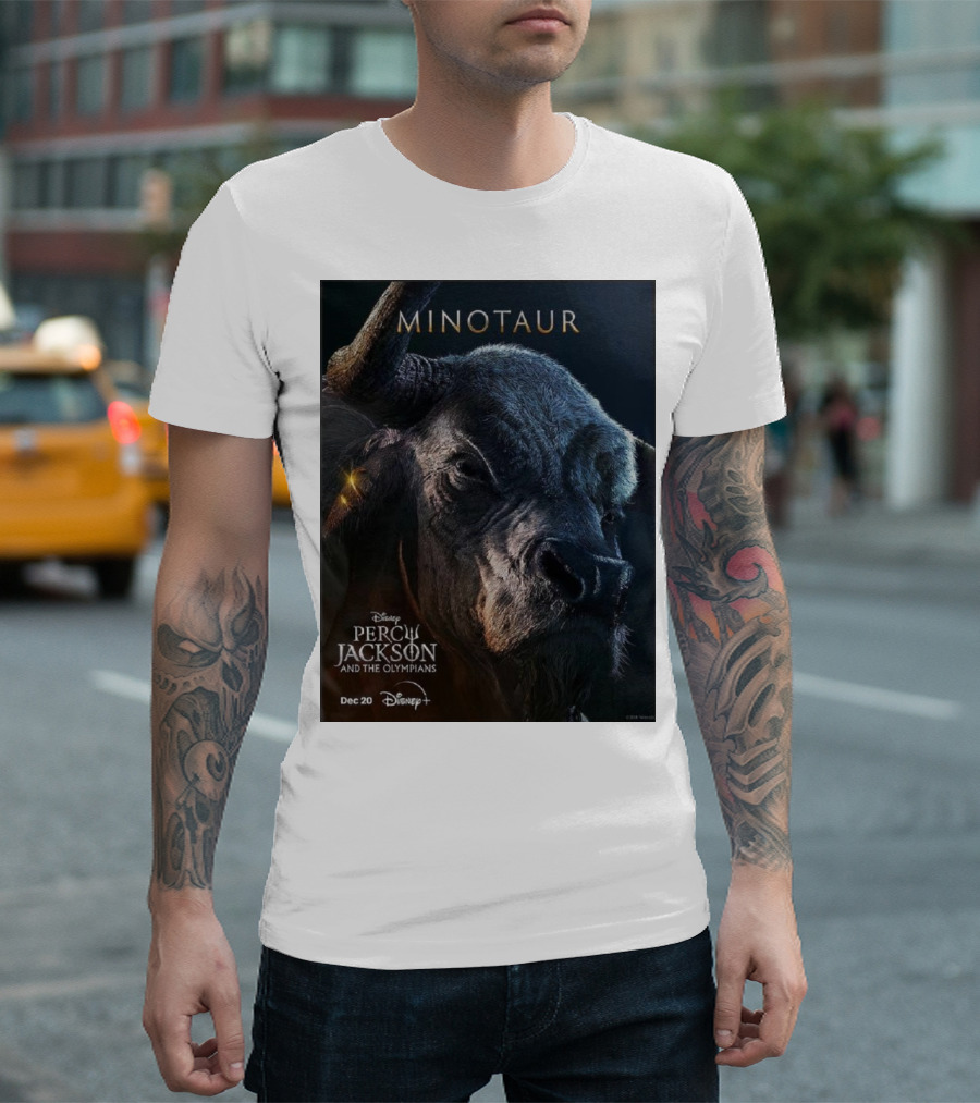 Minotaur Disney Percy Jackson And The Olympians Dec 20 Disney+ T-Shirt
