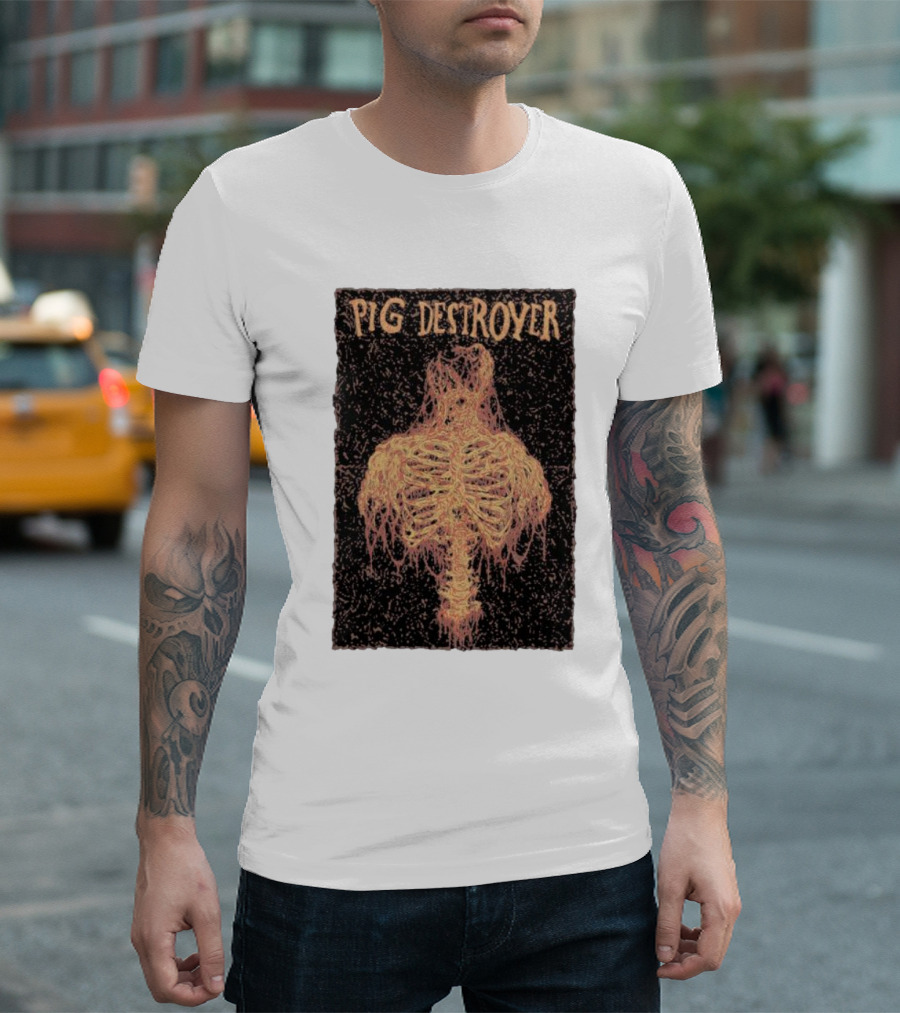 PIG DESTROYER Skeleton Ribs T-Shirt