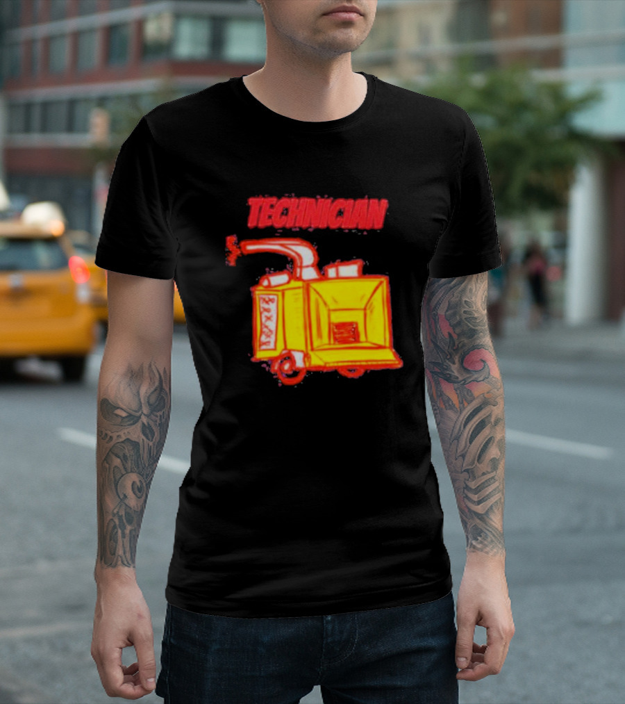 Salty Cracker Technician Vintage Machine T-Shirt