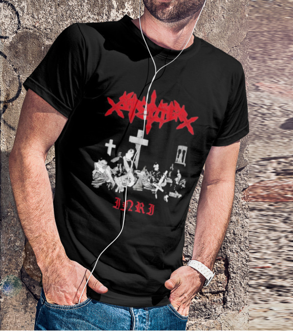 Sarcofago INRI Graveyard Crosses Photo T-Shirt