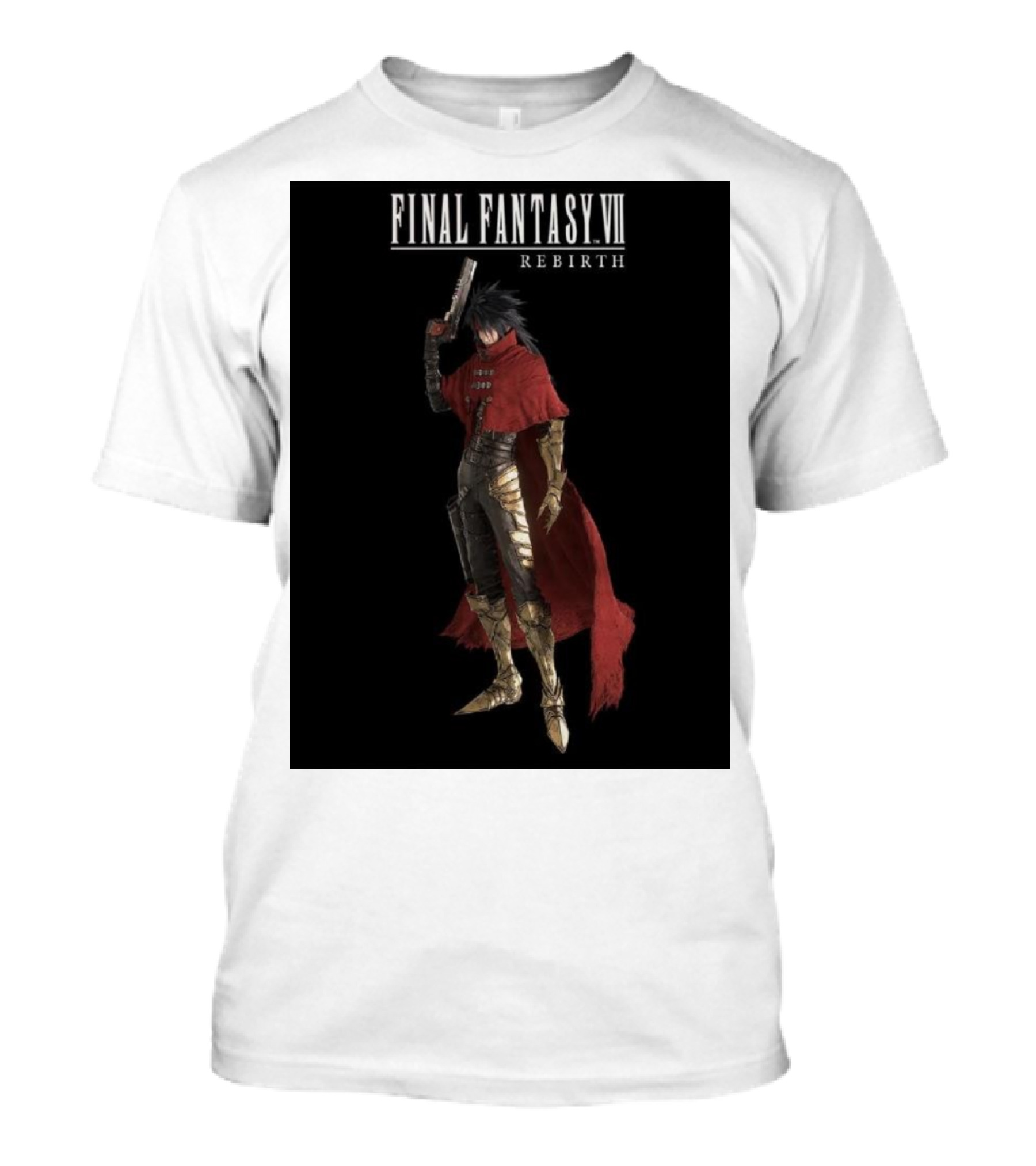 Final Fantasy VII Rebirth Vincent Valentine Character T-Shirt