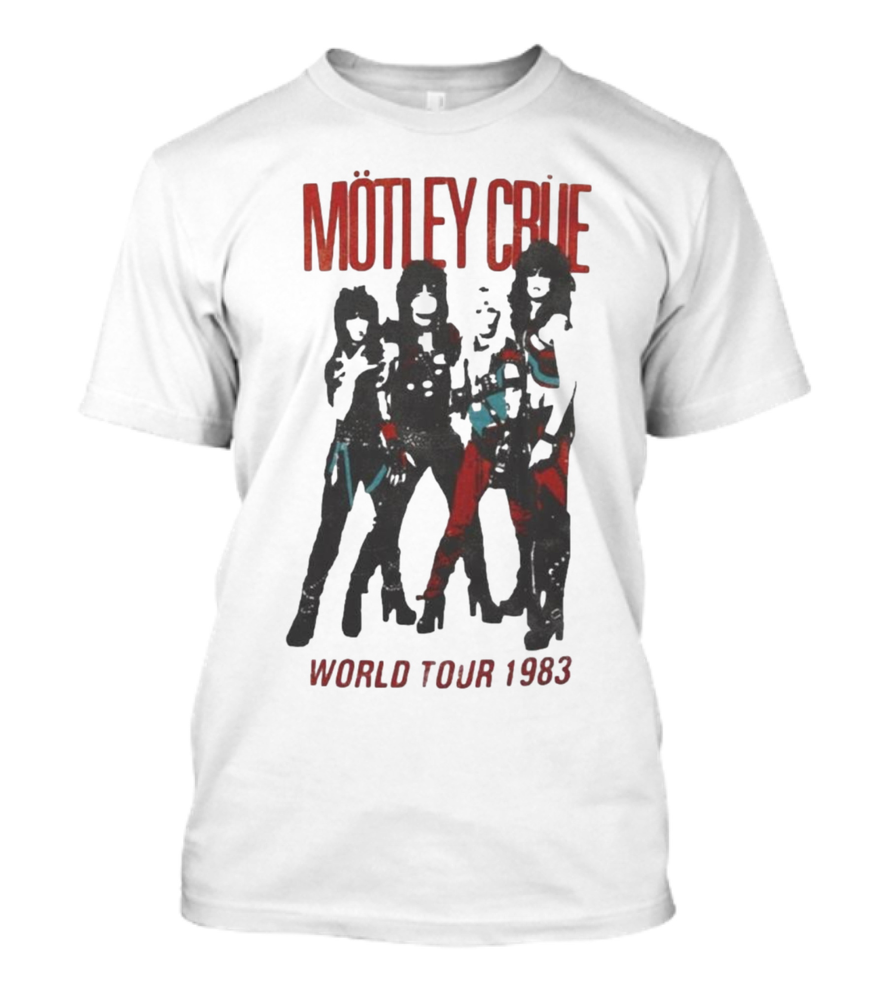 Mötley Crüe World Tour 1983 Vintage Band T-Shirt