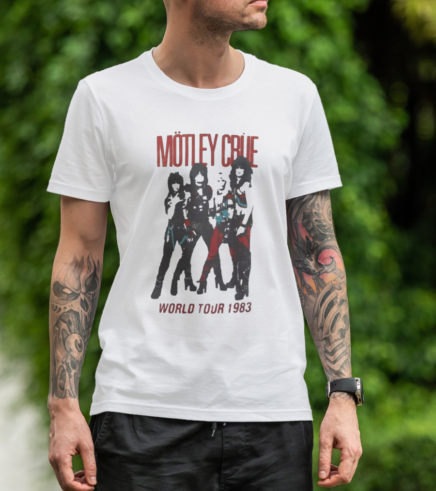 Mötley Crüe World Tour 1983 Vintage Band T-Shirt