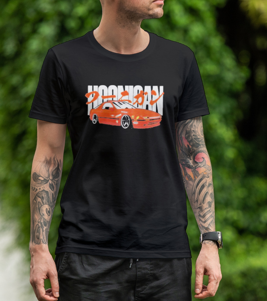 Hoonigan FC Rotary Japanese Kanji Red Sports Car T-Shirt