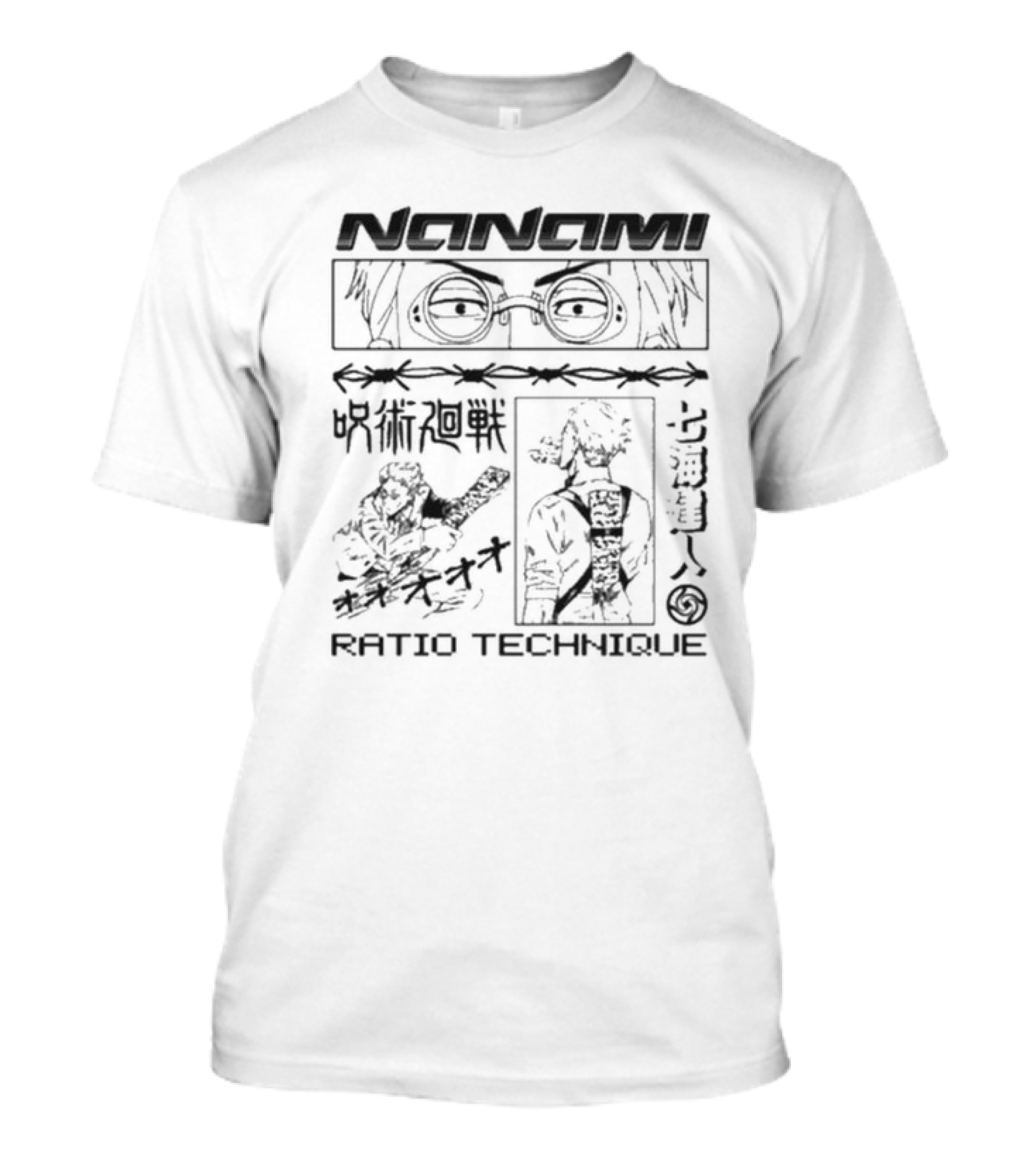 Nanami Jujutsu Kaisen Ratio Technique Manga T-Shirt