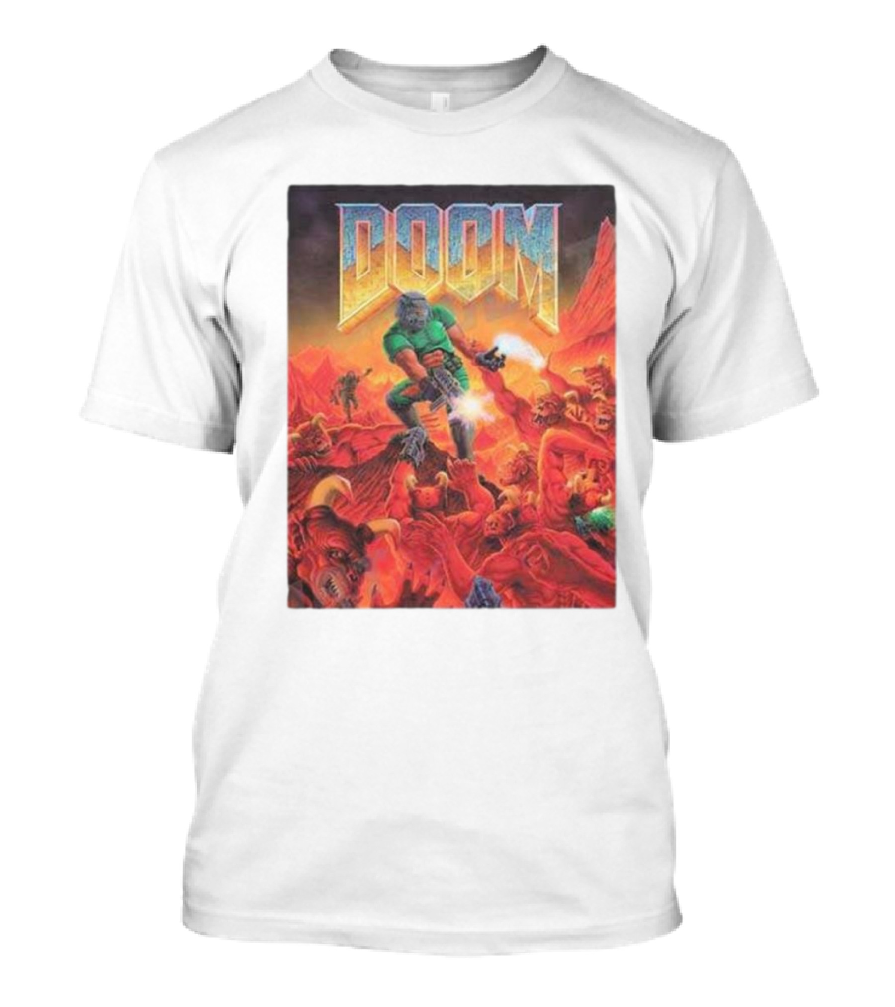 Doom Game Iconic Cover Art 30th Anniversary Edition T-Shirt