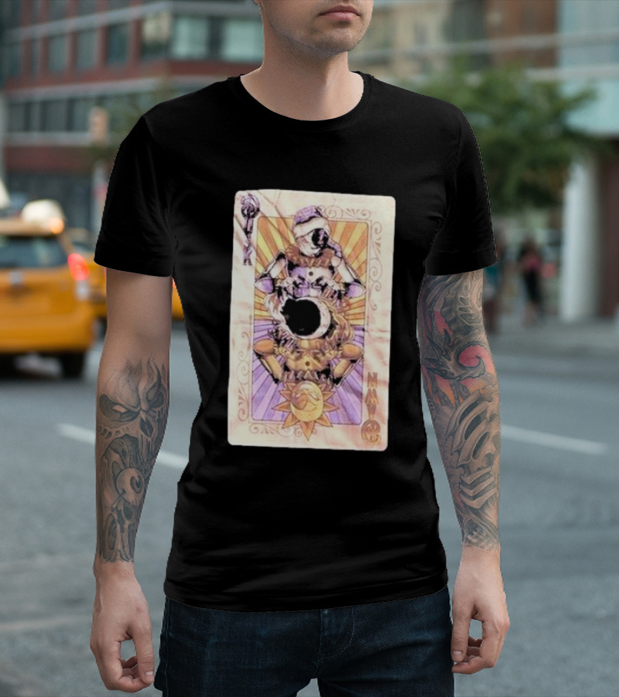 Five Nights At Freddy’s Security Breach Sun and Moon Tarot Card T-Shirt