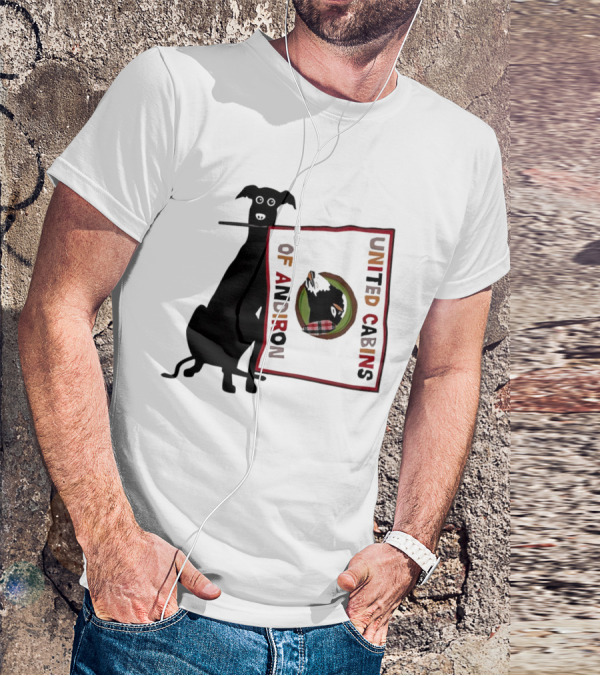 United Cabins Of Andiron Dog Flag T-Shirt