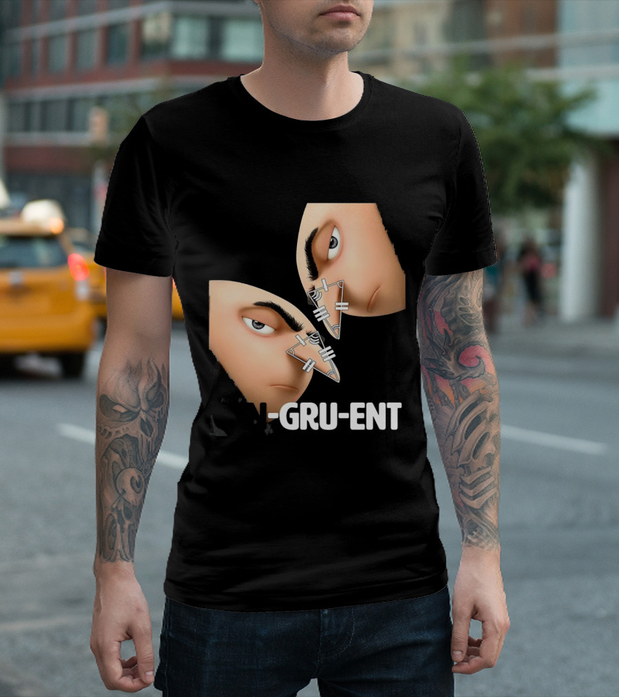 Felonious Gru CON-GRU-ENT Reflection Geometric Parallels T-Shirt