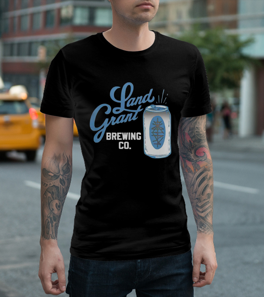 Land Grant Brewing Co Vintage Can T-Shirt