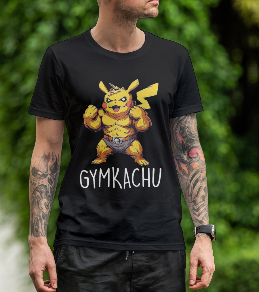 Gymkachu Buff Pikachu T-Shirt