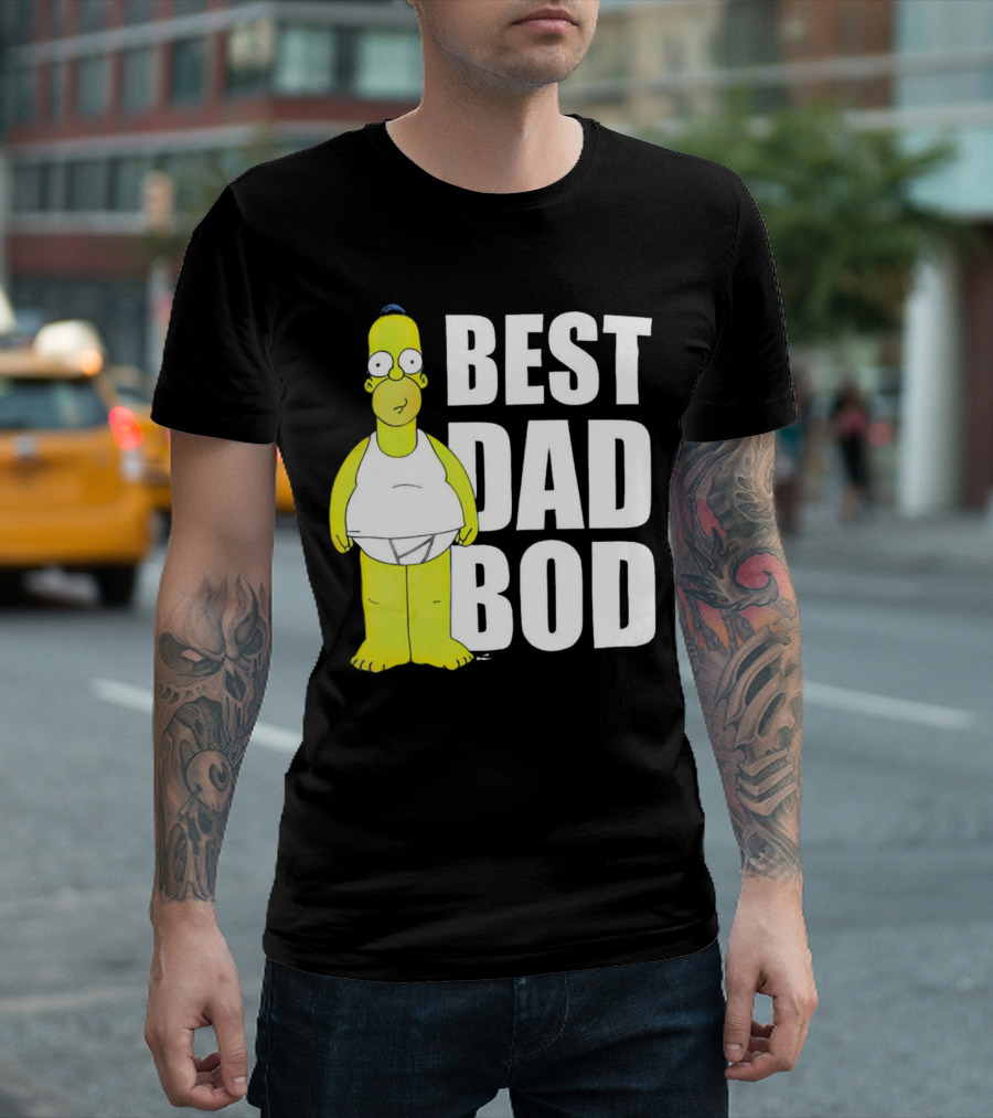 Homer Simpson Best Dad Bod The Simpsons T-Shirt
