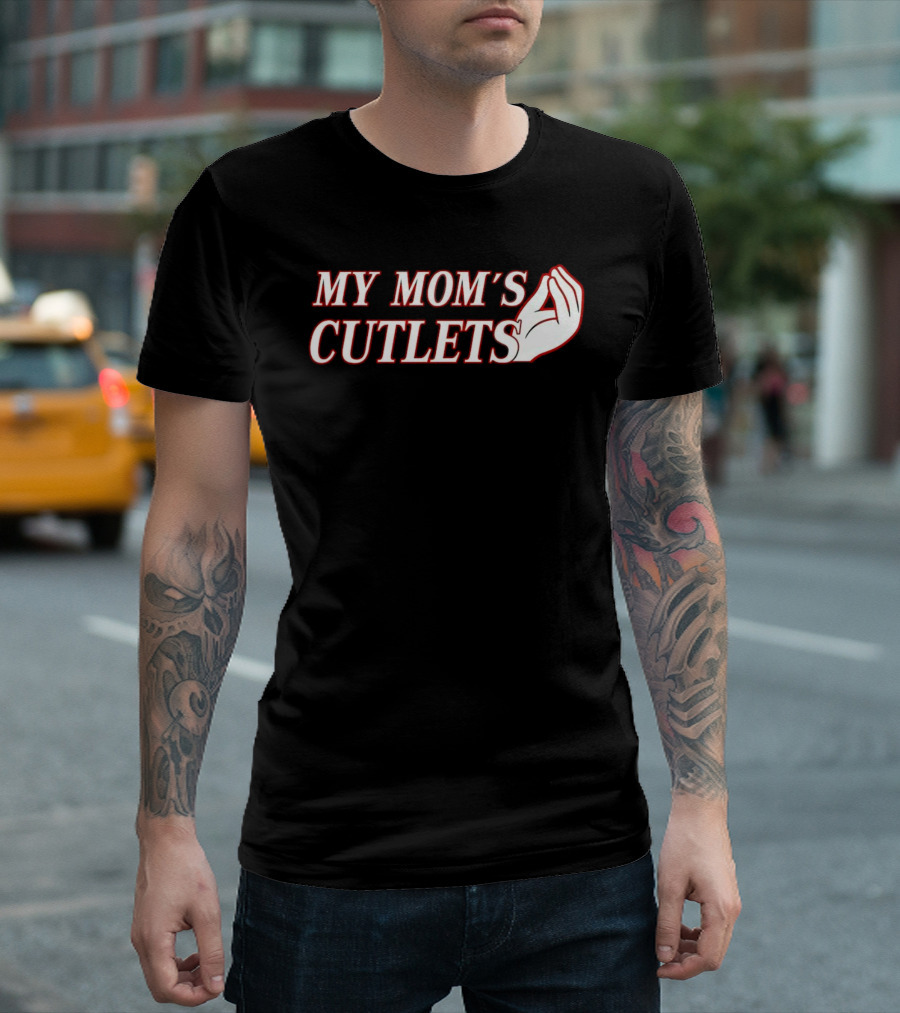 My Mom's Cutlets Italian Hand Gesture T-Shirt