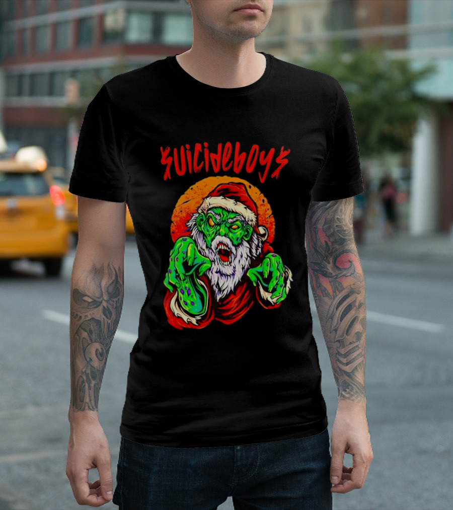 Suicideboys Zombie Santa Christmas Horror T-Shirt