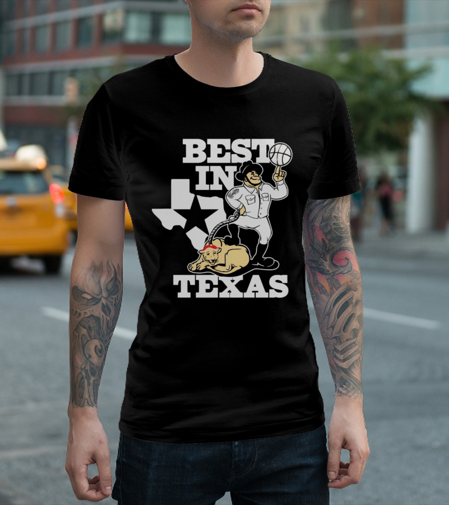 BEST IN TEXAS BASKETBALL STAR COWBOY AND PANTHER T-Shirt