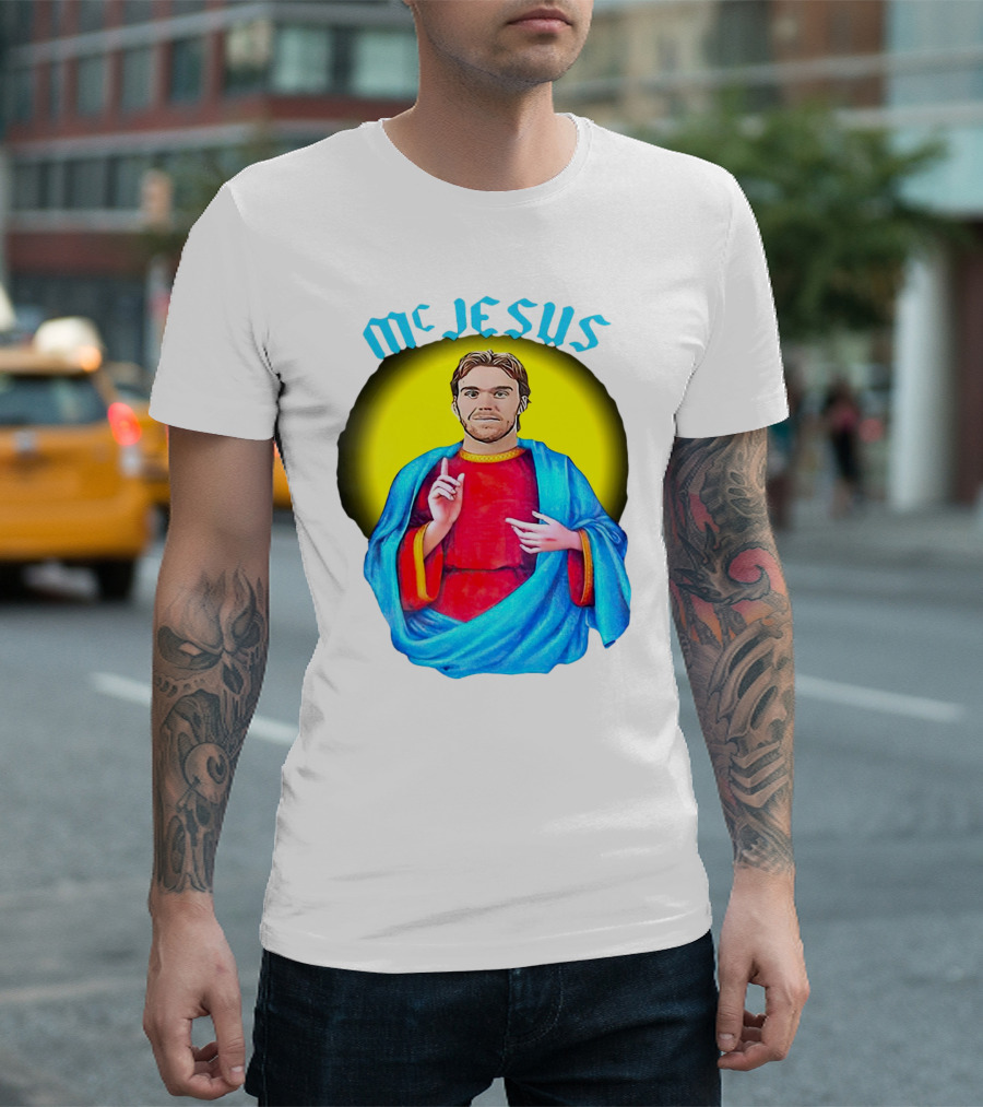 Connor McDavid McJesus Iconic Sports T-Shirt