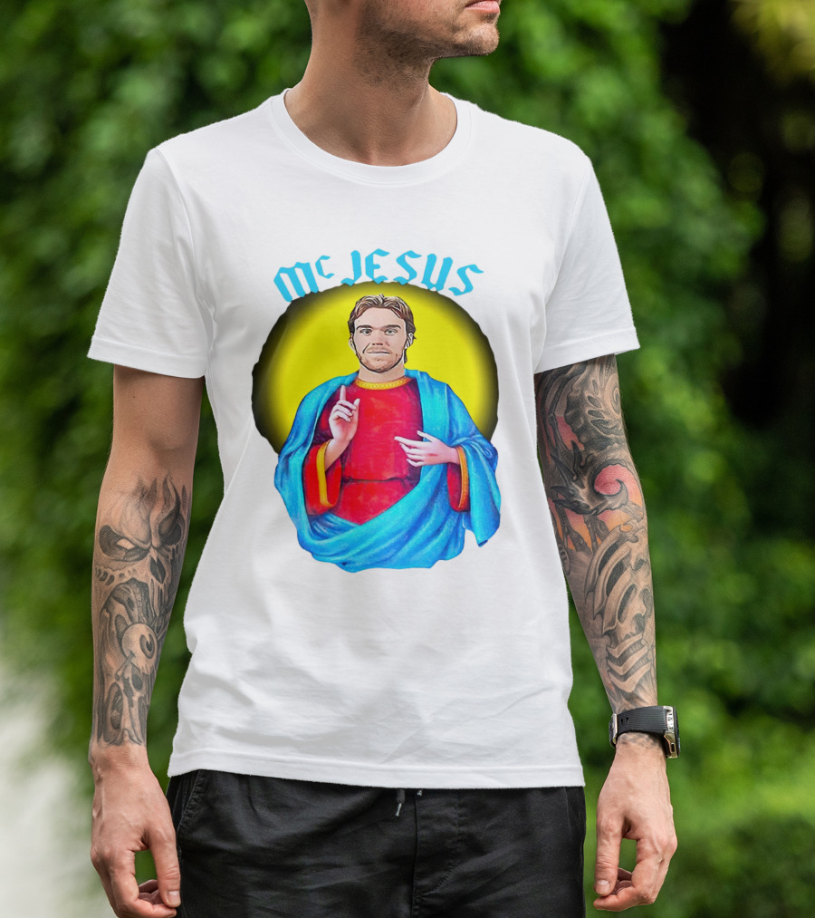 Connor McDavid McJesus Iconic Sports T-Shirt