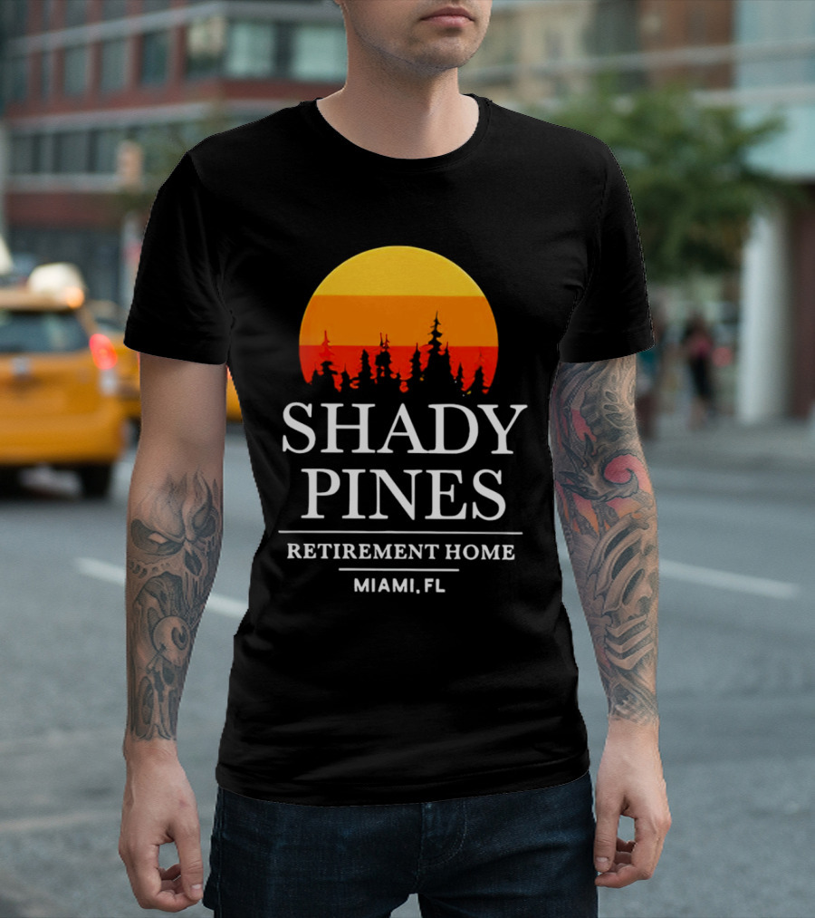 Shady Pines Retirement Home Miami FL Sunset T-Shirt