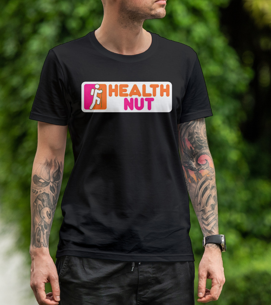 Health Nut Dunkin’ Donuts Logo Mashup T-Shirt