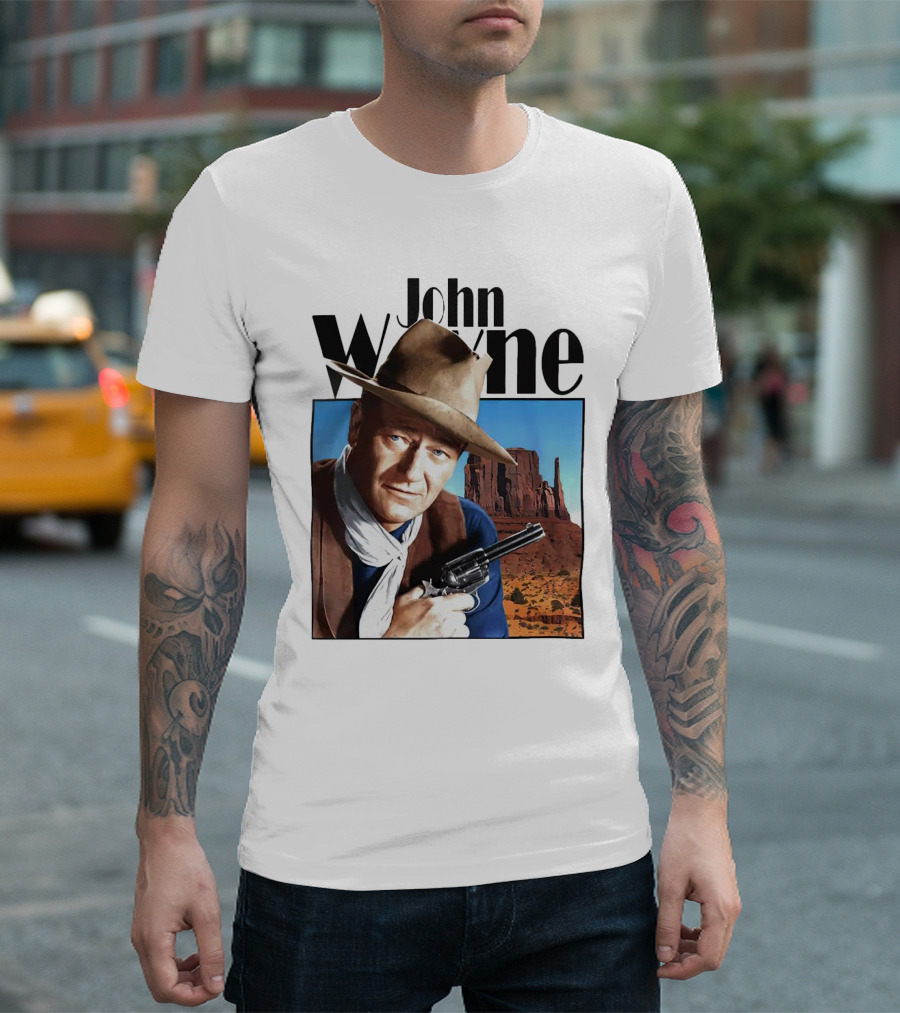 John Wayne Cowboy Western Movie Legend T-Shirt